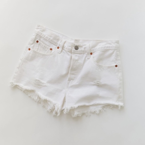 Levi’s 501 Mid Rise Denim Short- Pearly White